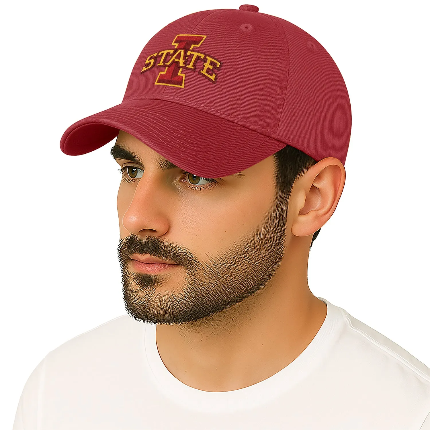 Iowa State University Spirit Baseball Hat One-Size (Cardinal) sold by Barnesmith product image thumbnail 2