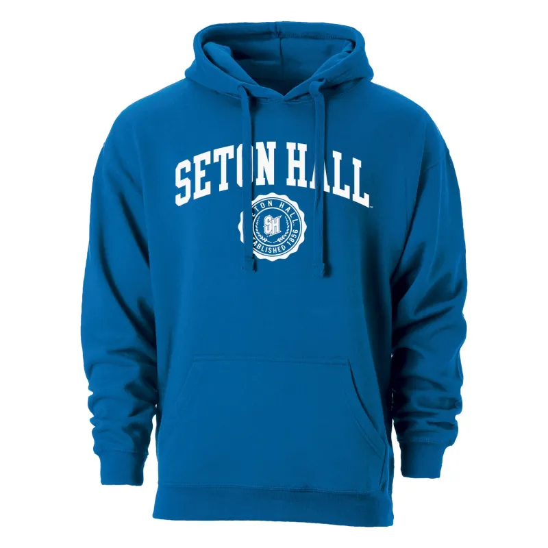 Seton Hall University Heritage Hooded Sweatshirt (Royal Blue) sold by Barnesmith