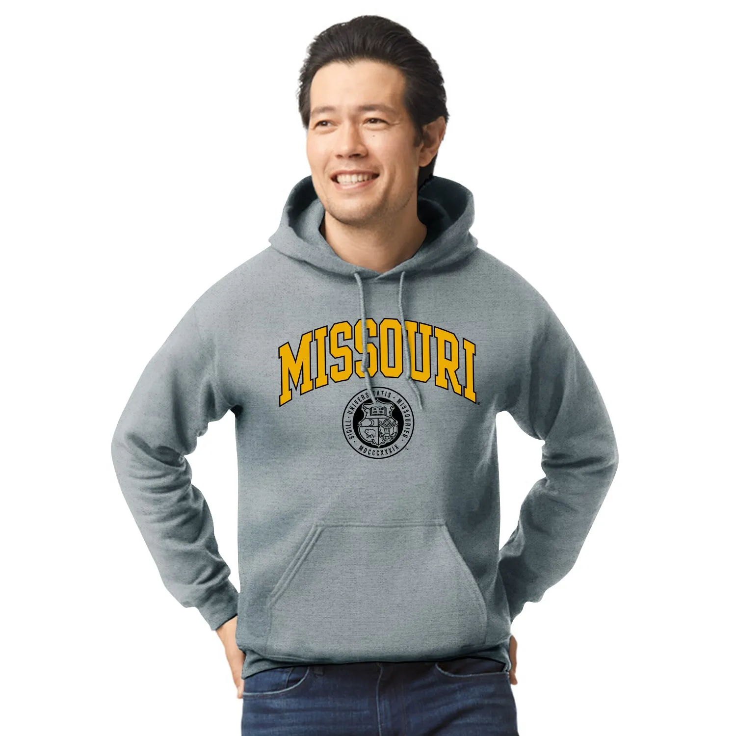 University of Missouri Heritage Hooded Sweatshirt (Charcoal) sold by Barnesmith product image thumbnail 2