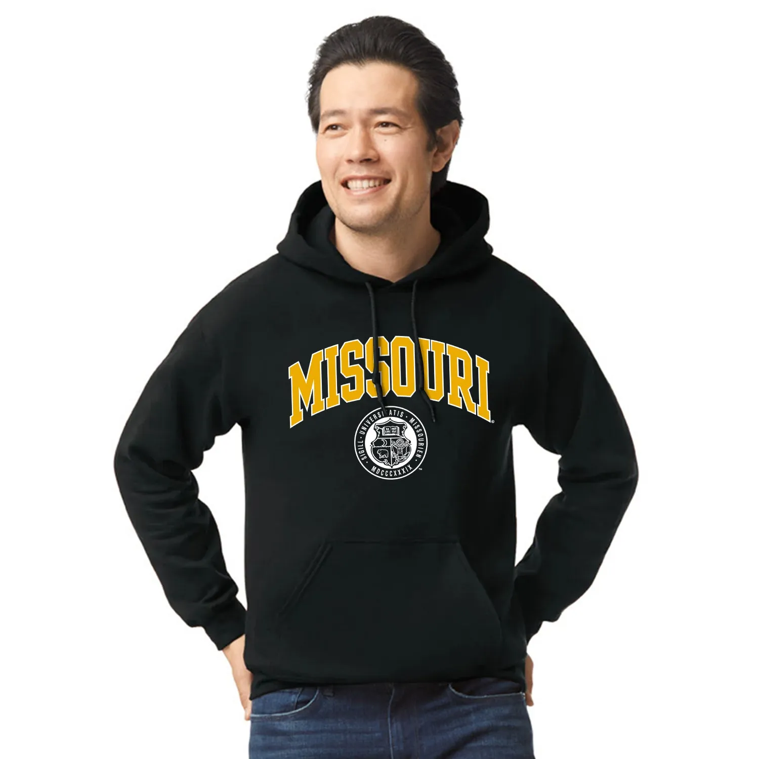 University of Missouri Heritage Hooded Sweatshirt (Black) sold by Barnesmith product image thumbnail 2