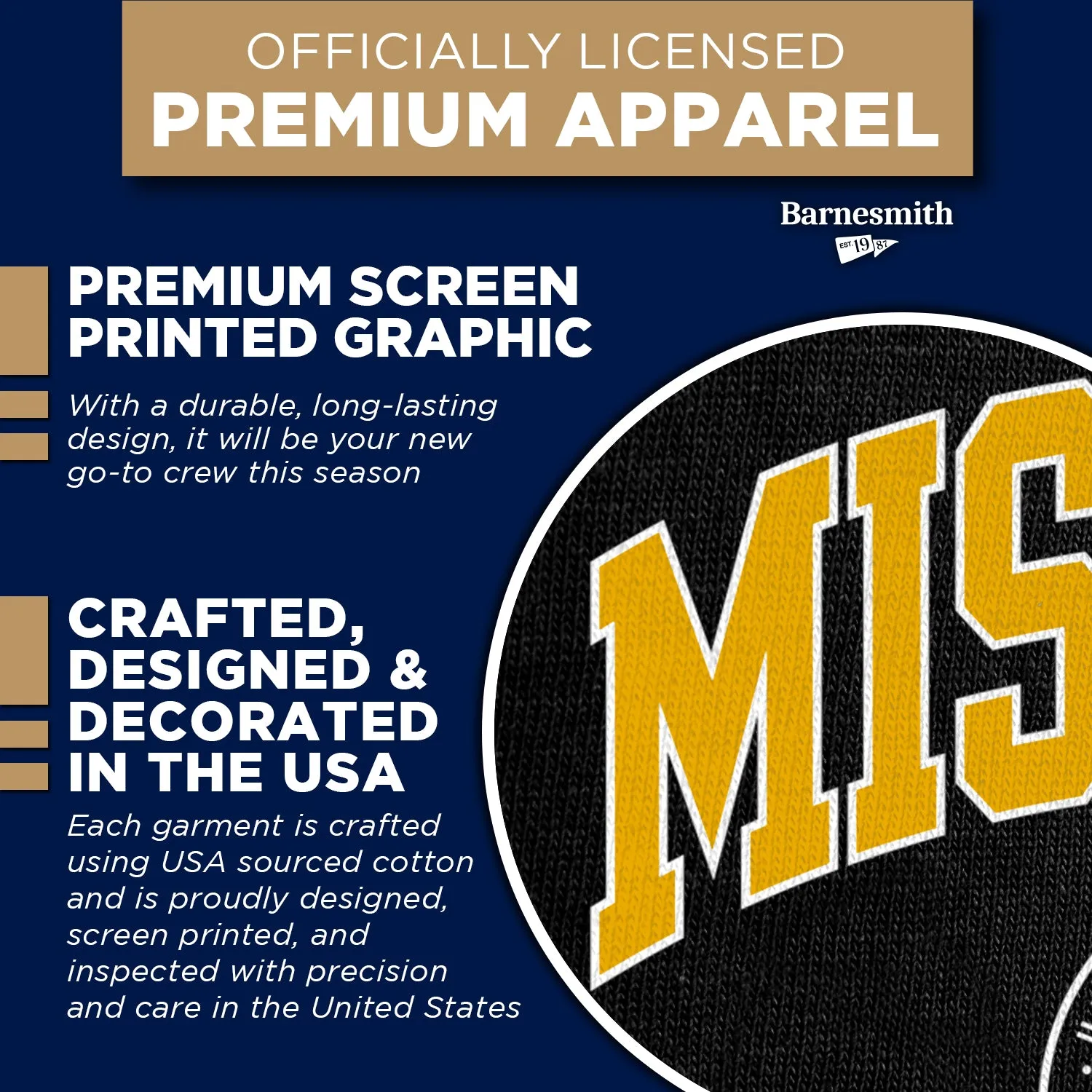 University of Missouri Heritage Sweatshirt (Black) sold by Barnesmith product image thumbnail 4