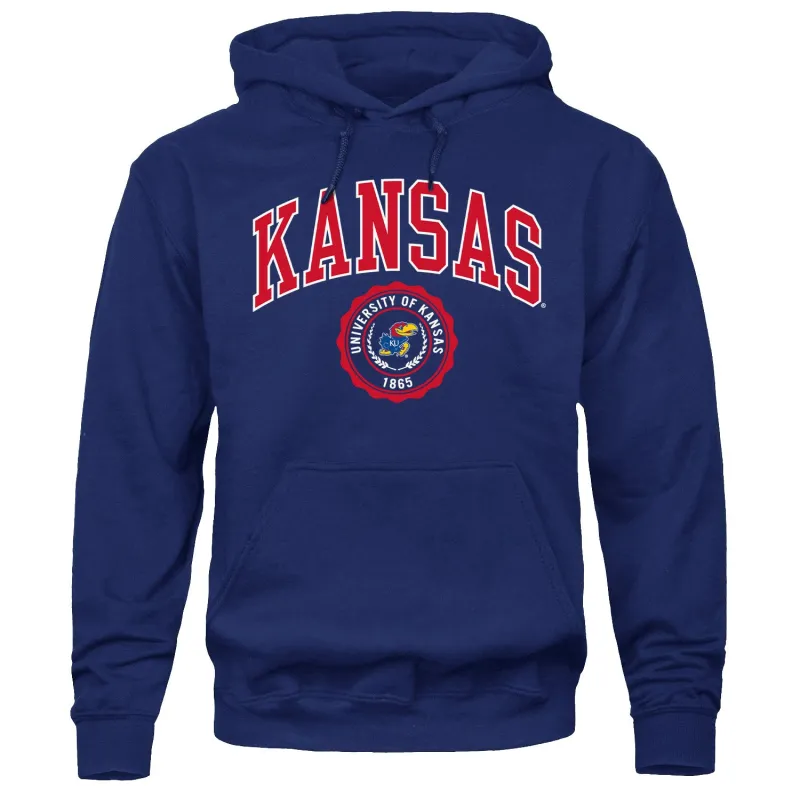 University of Kansas Heritage Hooded Sweatshirt (Royal Blue) sold by Barnesmith