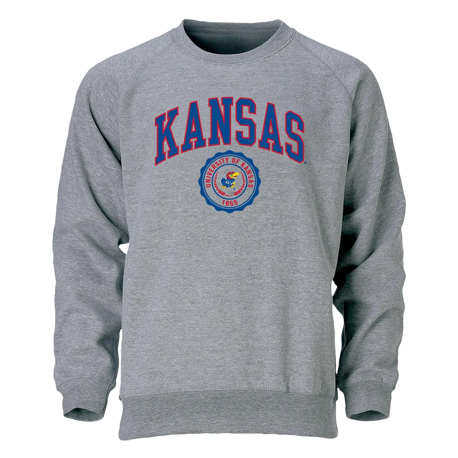 University of Kansas Heritage Sweatshirt (Charcoal) sold by Barnesmith