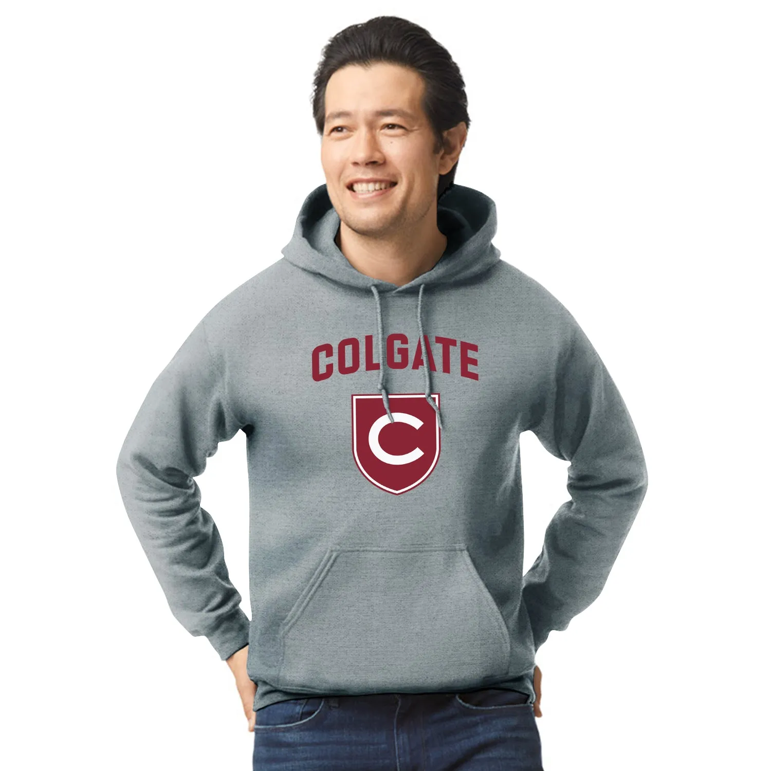 Colgate University Heritage Hooded Sweatshirt (Charcoal) sold by Barnesmith product image thumbnail 2