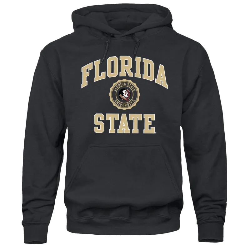 Florida State University Heritage Hooded Sweatshirt (Black) sold by Barnesmith