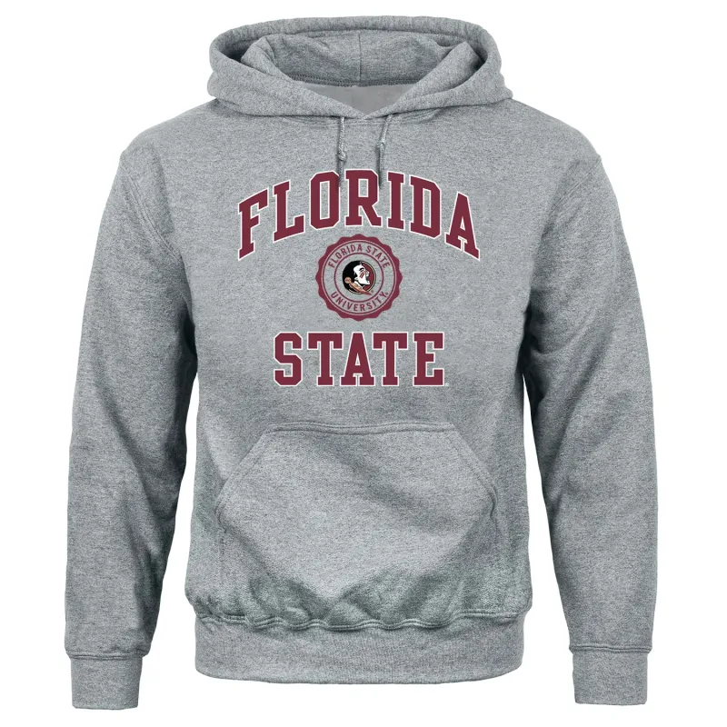 Florida State University Heritage Hooded Sweatshirt (Charcoal) sold by Barnesmith