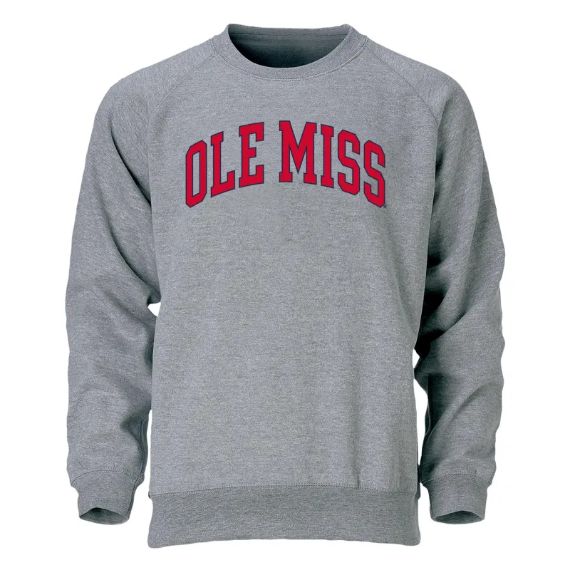 University of Mississippi Ole Miss Heritage Crewneck Sweatshirt (Charcoal) sold by Barnesmith