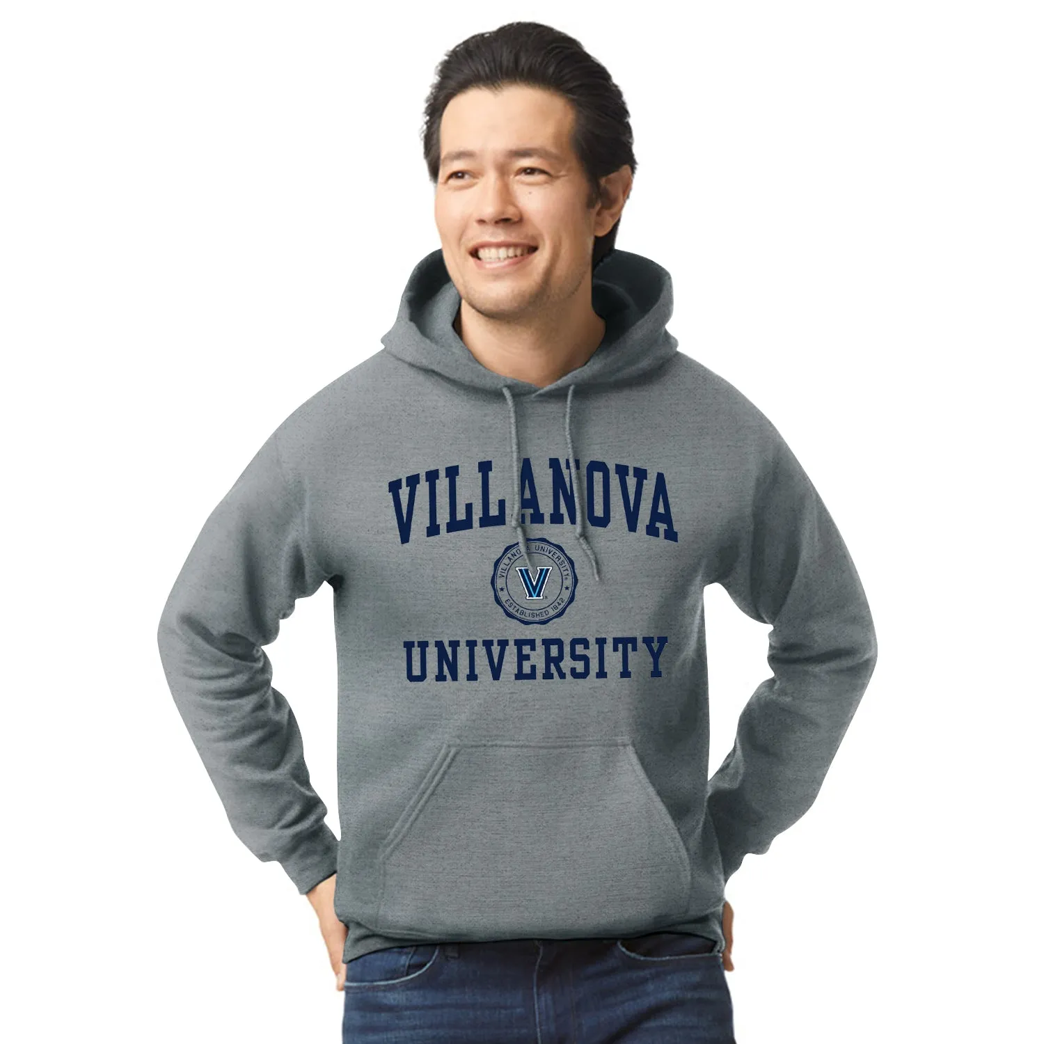 Villanova University Heritage Hooded Sweatshirt (Charcoal Grey) sold by Barnesmith product image thumbnail 2