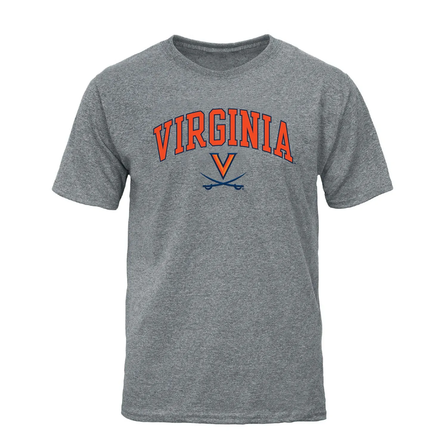 University of Virginia Short-Sleeve Spirit T-Shirt (Charcoal Grey) sold by Barnesmith