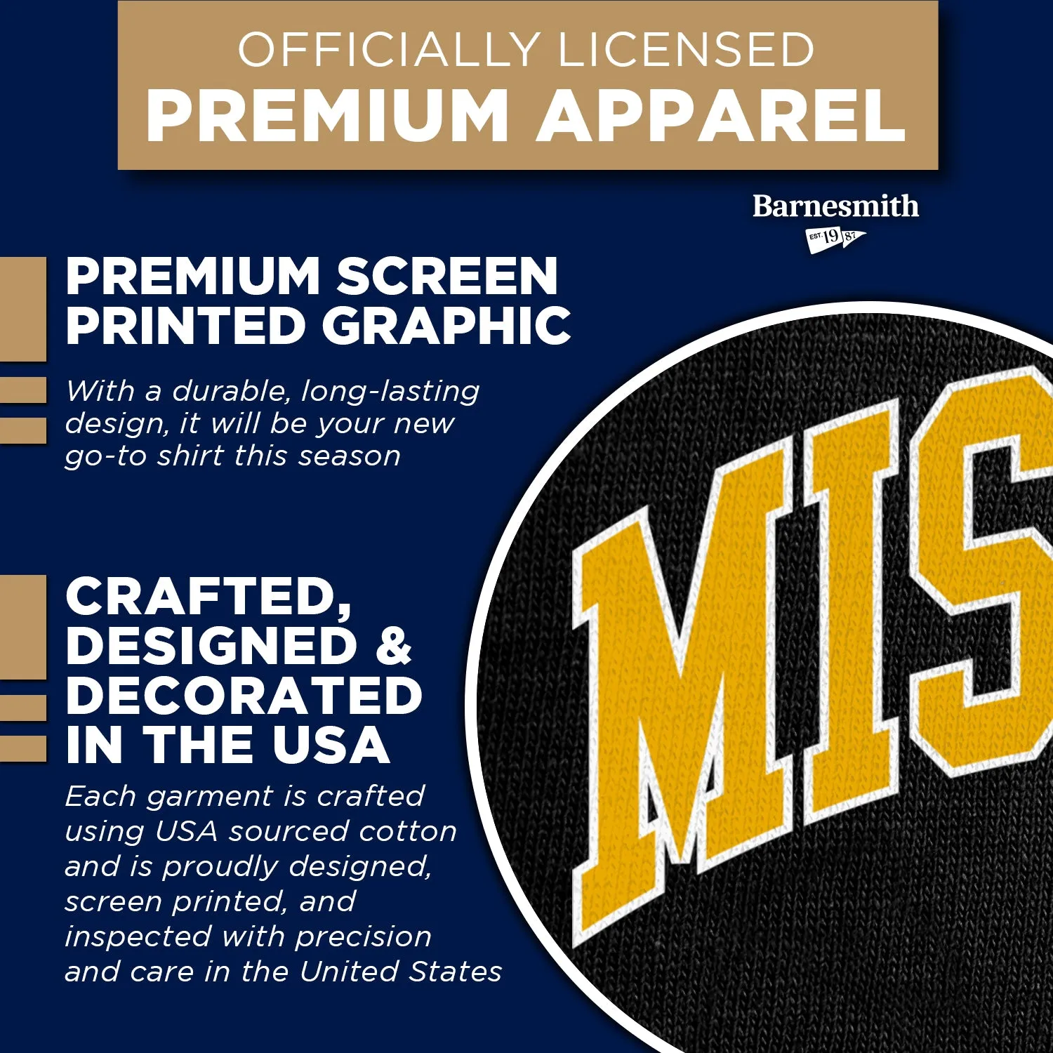 University of Missouri Classic T-Shirt (Black) sold by Barnesmith product image thumbnail 4