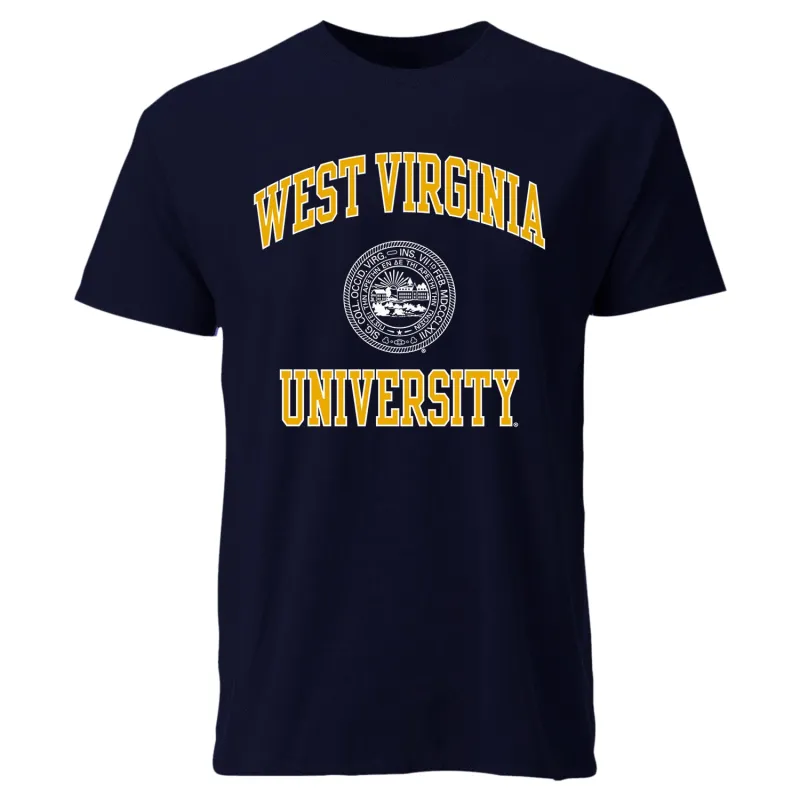 West Virginia University Heritage T-Shirt (Navy) sold by Barnesmith