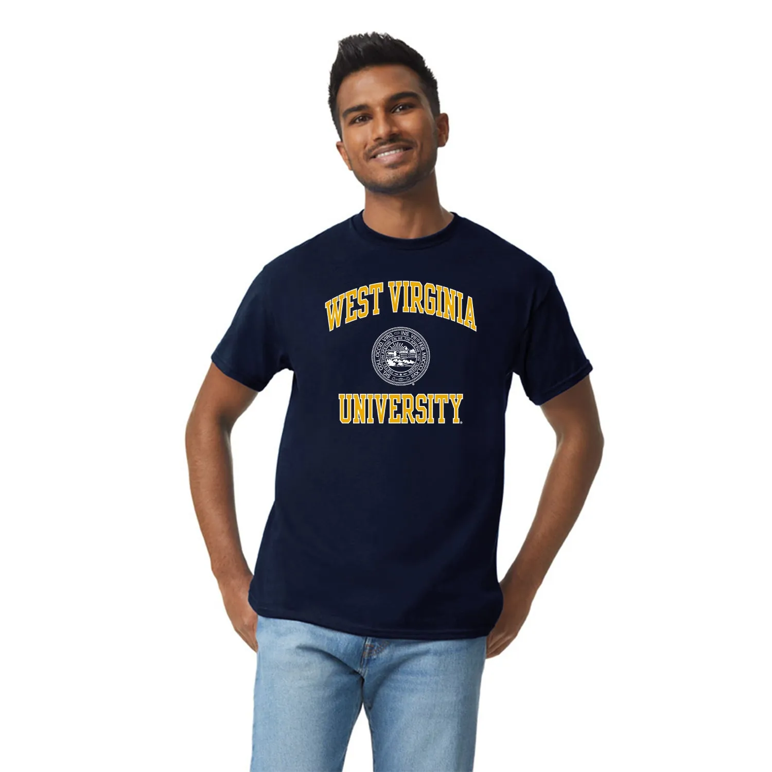 West Virginia University Heritage T-Shirt (Navy) sold by Barnesmith product image thumbnail 2