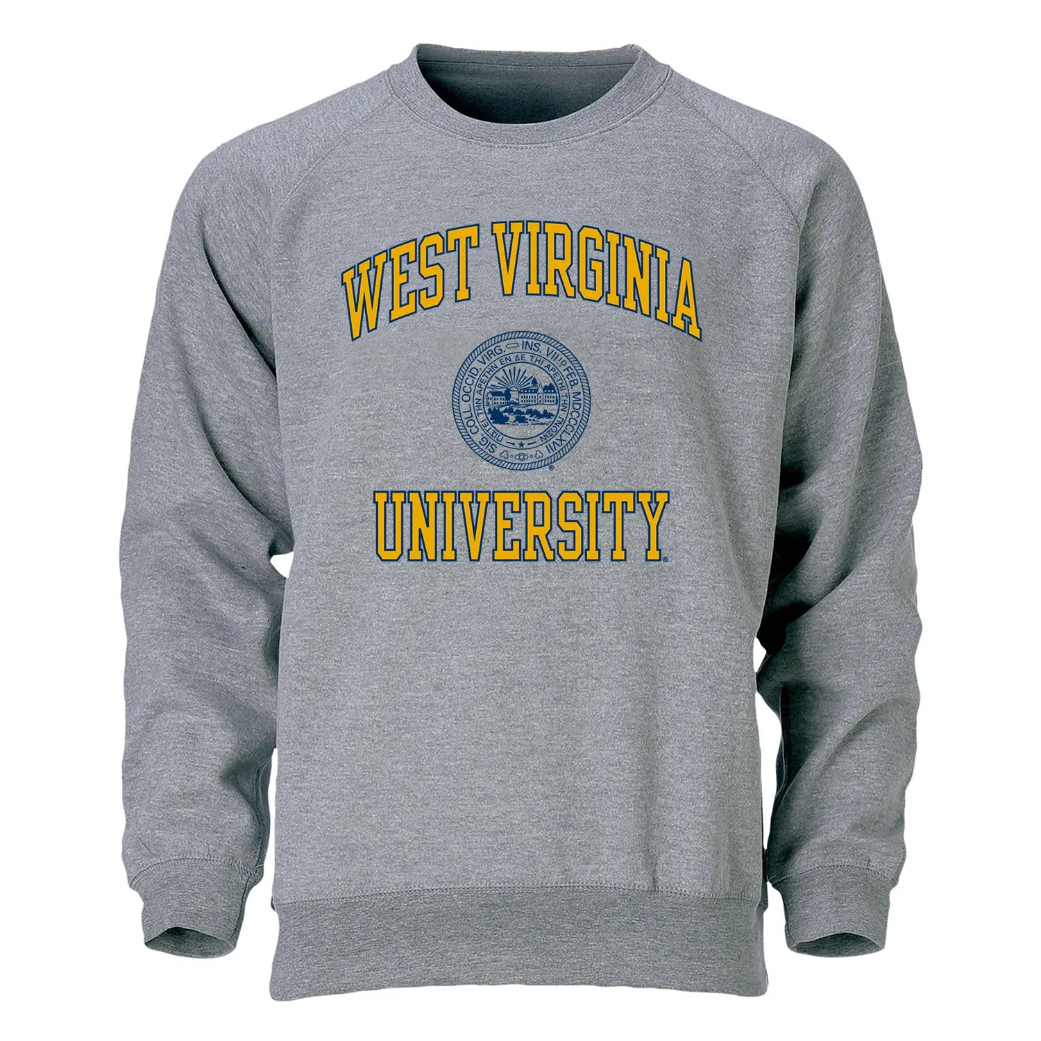 West Virginia University Heritage Crewneck Sweatshirt (Charcoal) sold by Barnesmith