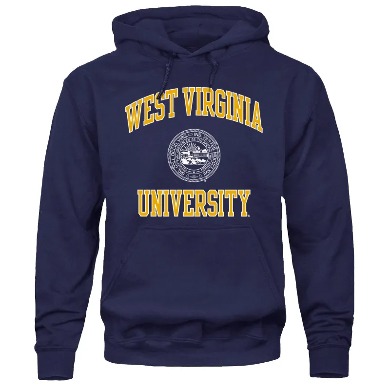 West Virginia University Heritage Hooded Sweatshirt (Navy) sold by Barnesmith