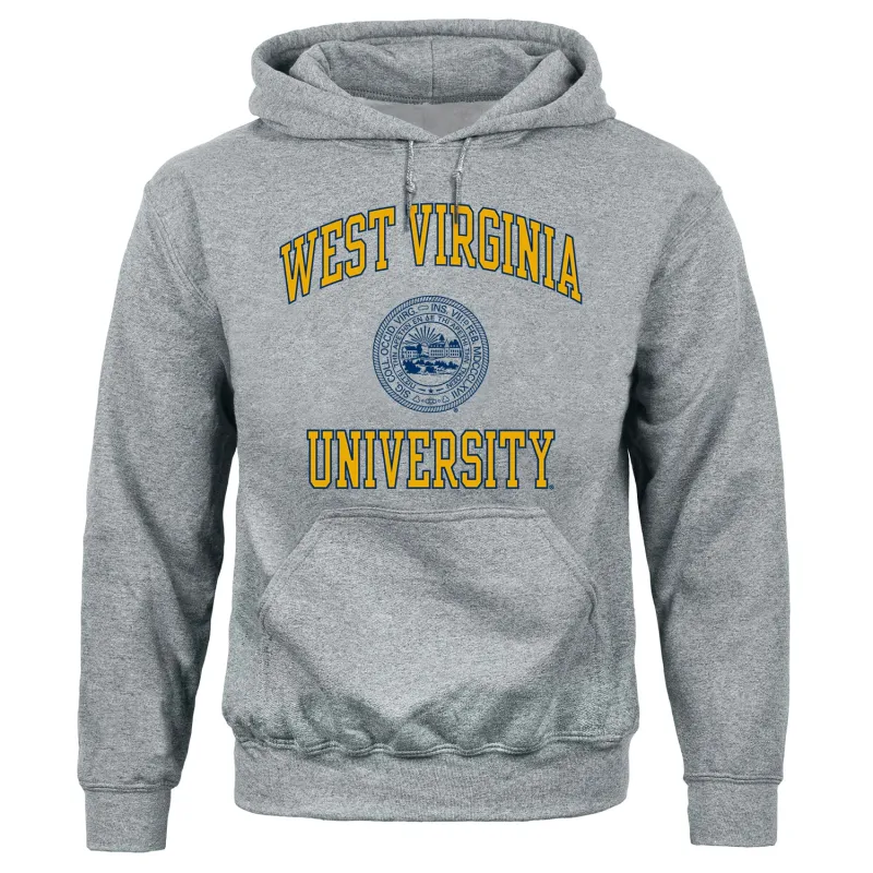 West Virginia University Heritage Hooded Sweatshirt (Charcoal) sold by Barnesmith