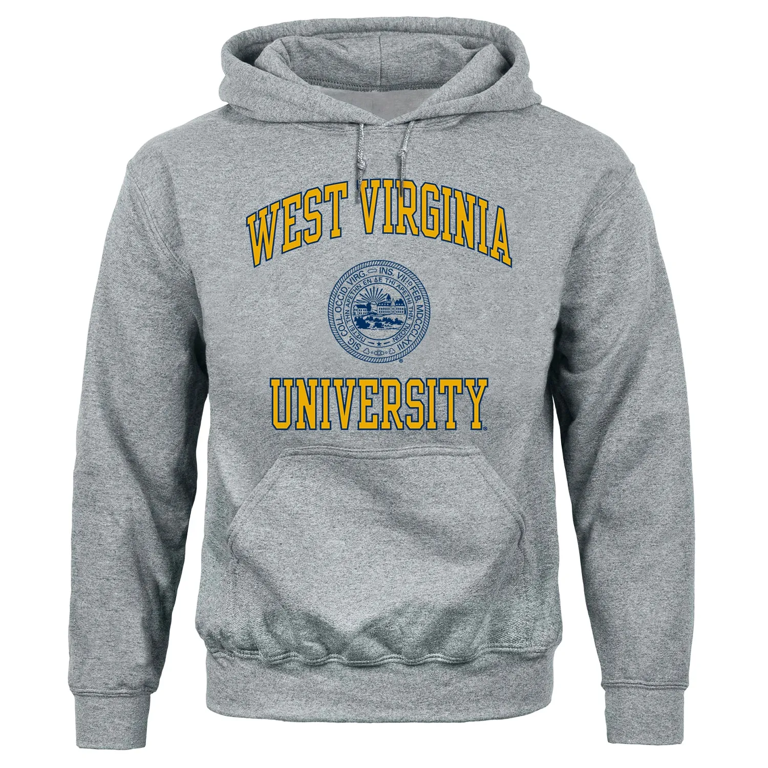 West Virginia University Heritage Hooded Sweatshirt (Charcoal) sold by Barnesmith