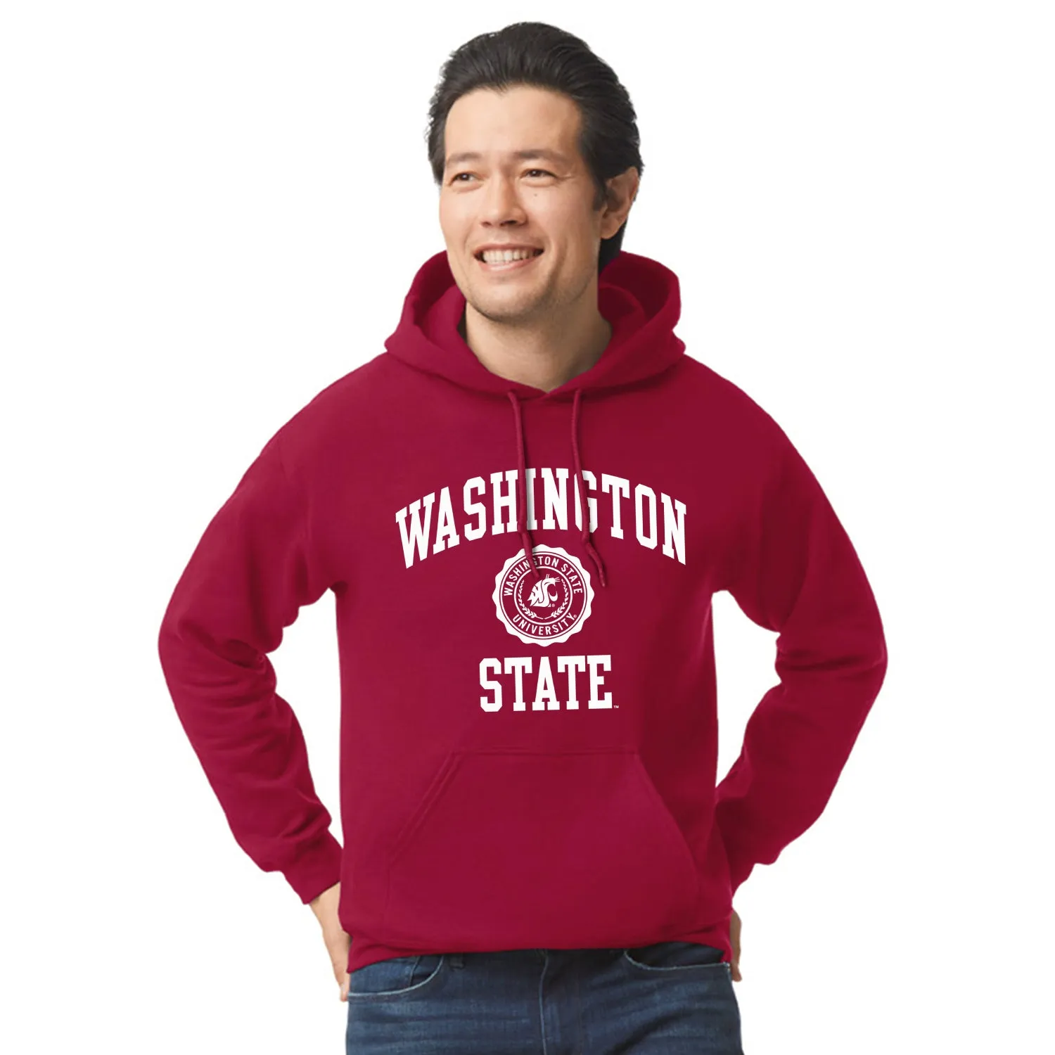 Washington State University Heritage Hooded Sweatshirt (Crimson) sold by Barnesmith product image thumbnail 2