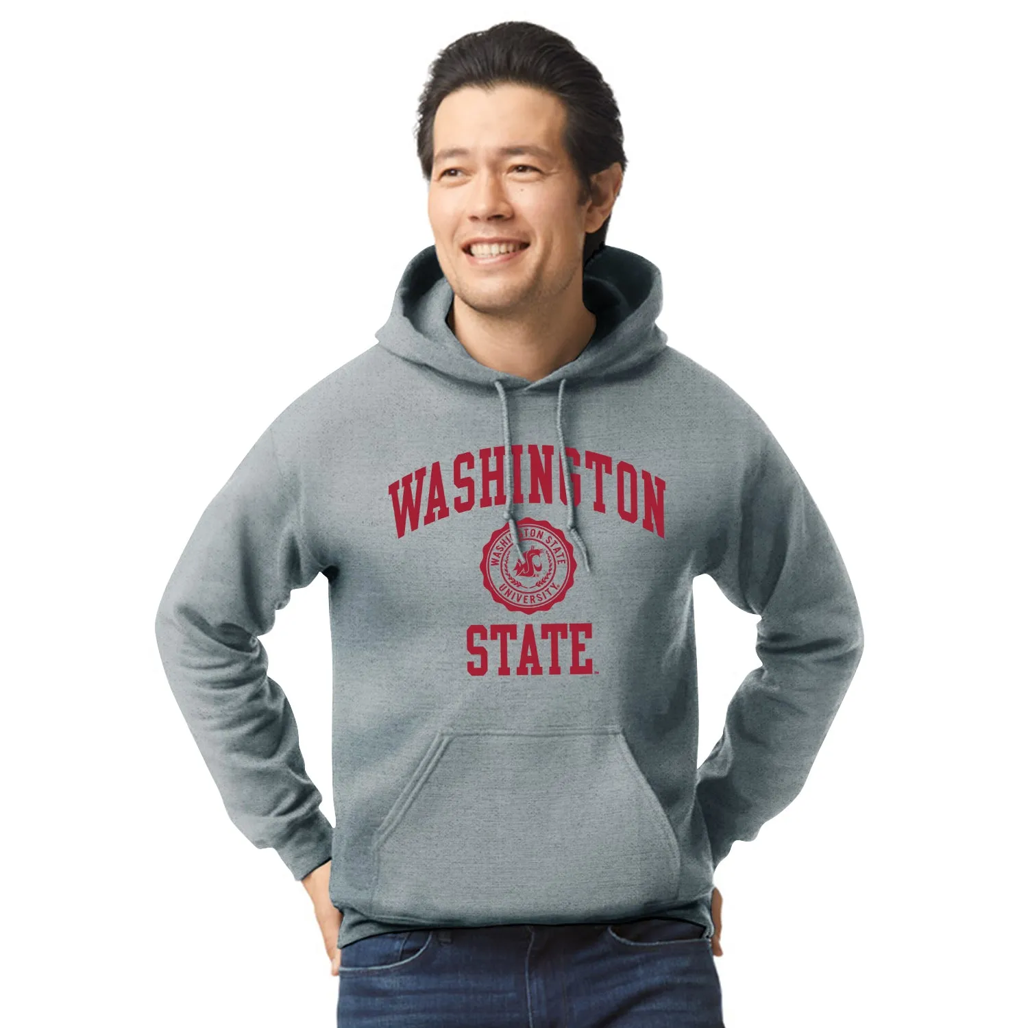Washington State University Heritage Hooded Sweatshirt (Charcoal) sold by Barnesmith product image thumbnail 2