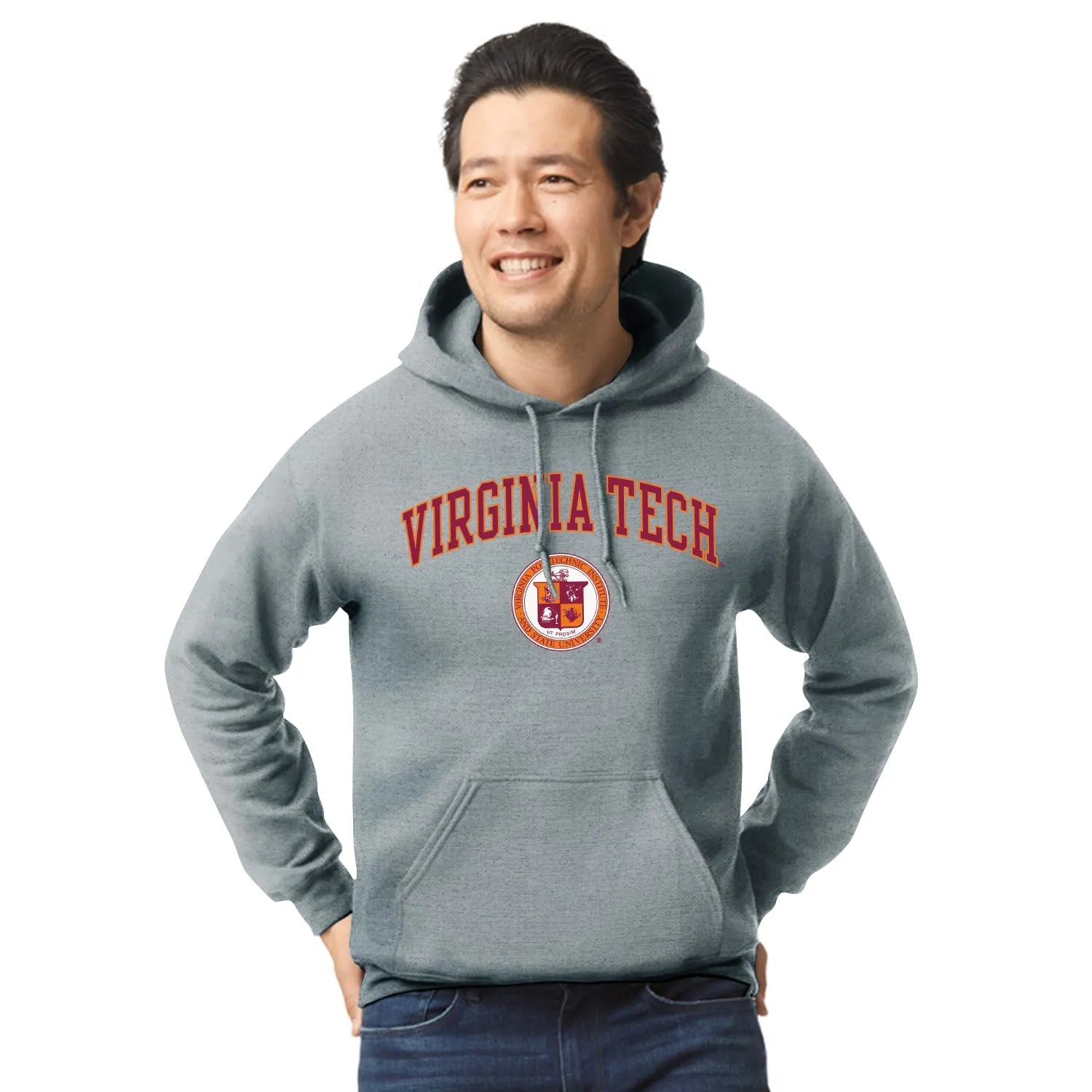 Virginia Polytechnic Institute and State University Heritage Hooded Sweatshirt (Charcoal) sold by Barnesmith product image thumbnail 2