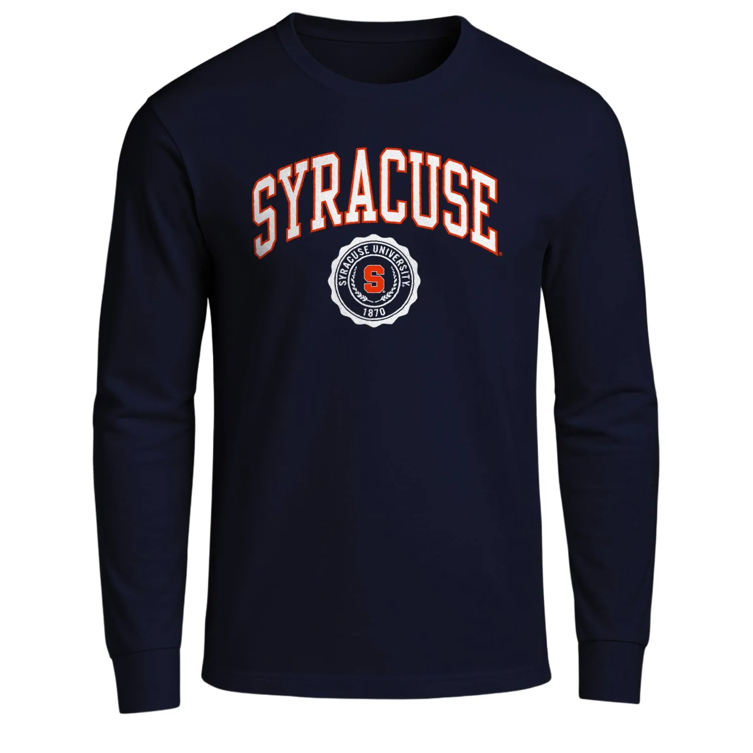 Syracuse University Heritage Long Sleeve T-Shirt (Navy) sold by Barnesmith