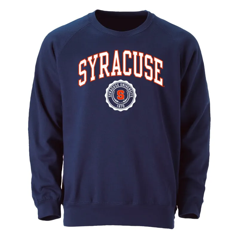 Syracuse University Heritage Crewneck Sweatshirt (Navy) sold by Barnesmith