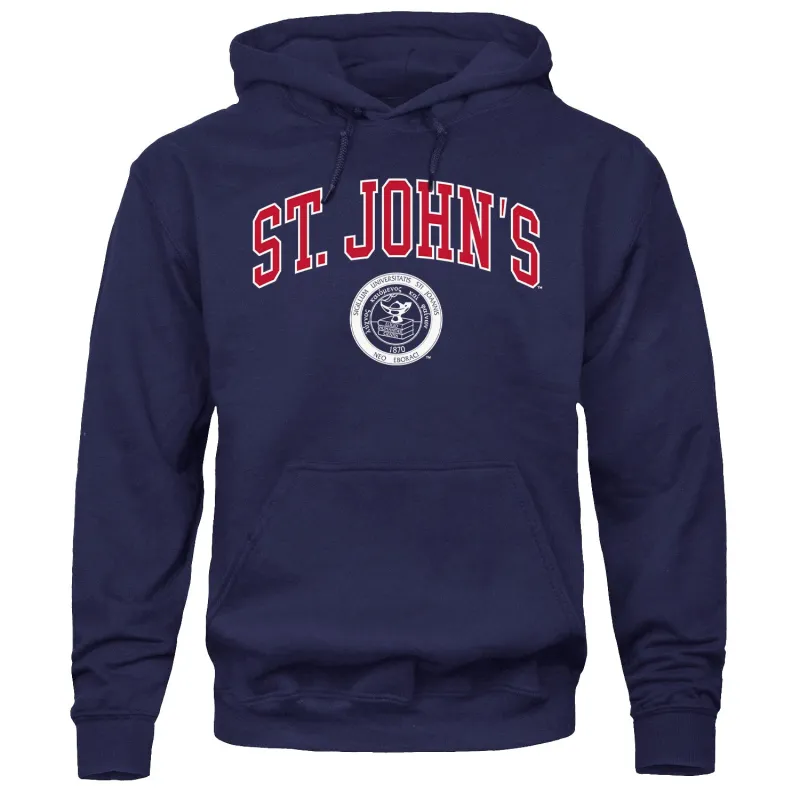 St. John's University Heritage Hooded Sweatshirt (Navy) sold by Barnesmith