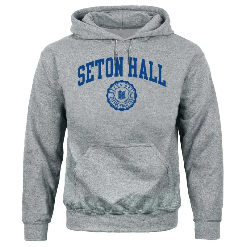 Seton Hall University Heritage Hooded Sweatshirt (Charcoal) sold by Barnesmith