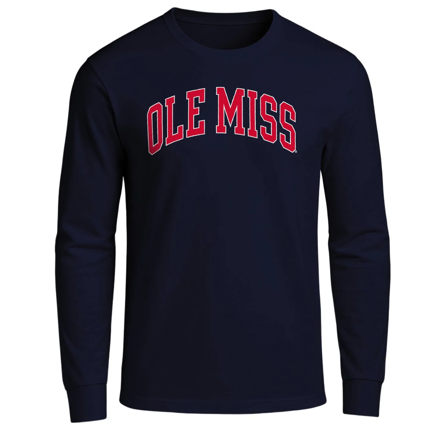 University of Mississippi Ole Miss Heritage Long Sleeve T-Shirt (Navy) sold by Barnesmith