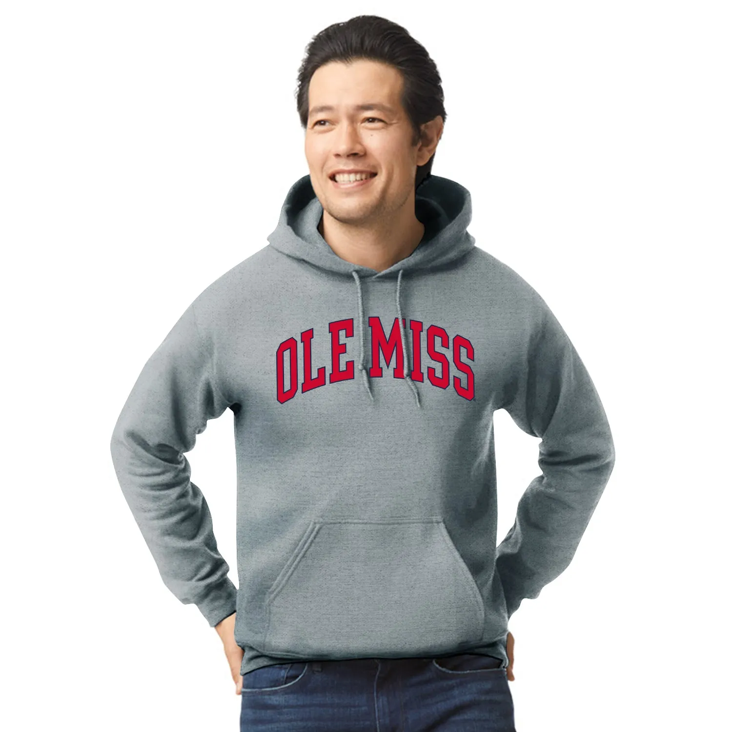 University of Mississippi Ole Miss Heritage Hooded Sweatshirt (Charcoal) sold by Barnesmith product image thumbnail 2