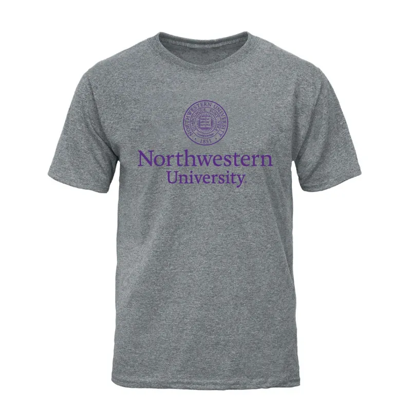 Northwestern University Heritage T-Shirt (Charcoal Grey) sold by Barnesmith