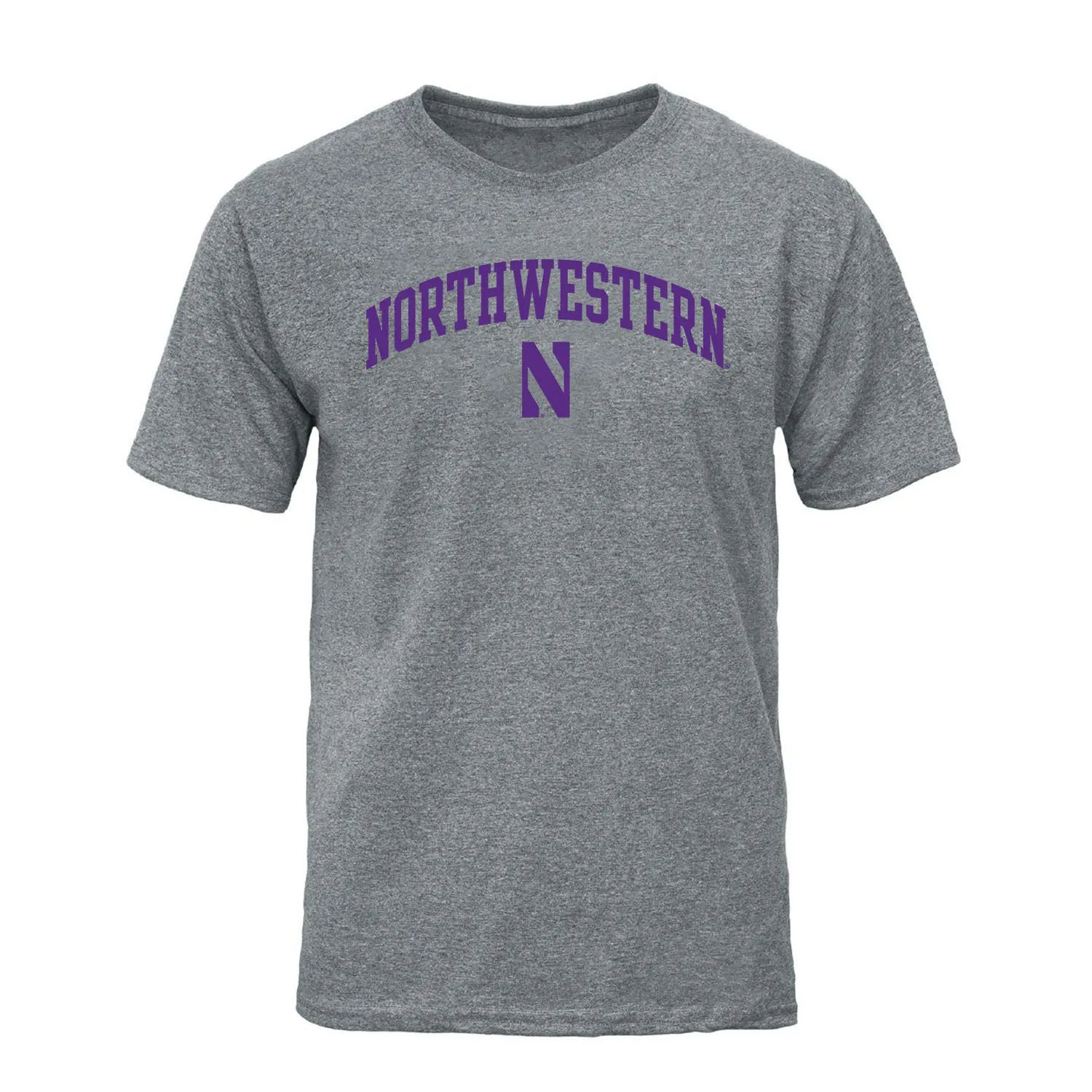 Northwestern University Spirit T-Shirt (Charcoal Grey) sold by Barnesmith