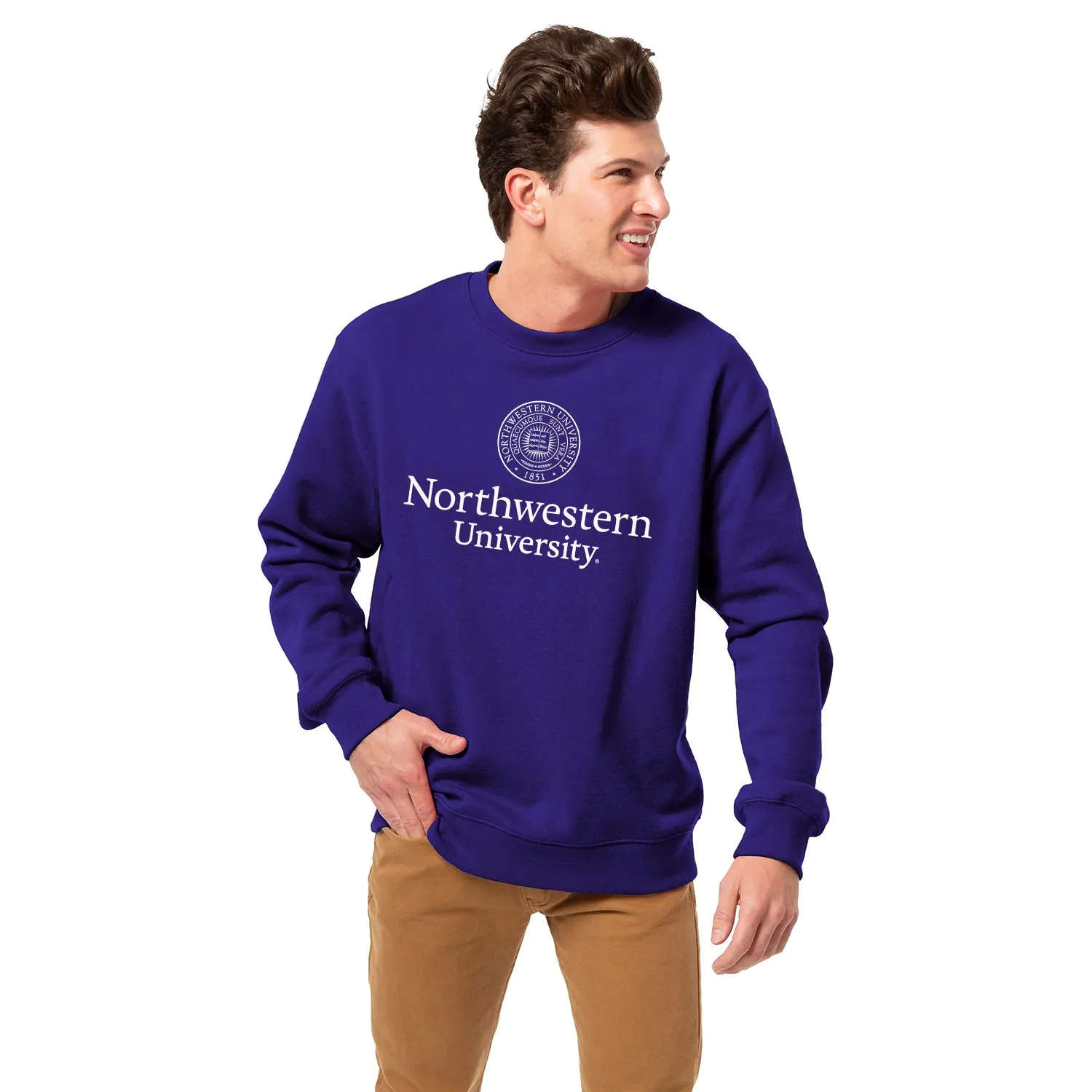 Northwestern University Heritage Crewneck Sweatshirt (Purple) sold by Barnesmith product image thumbnail 2
