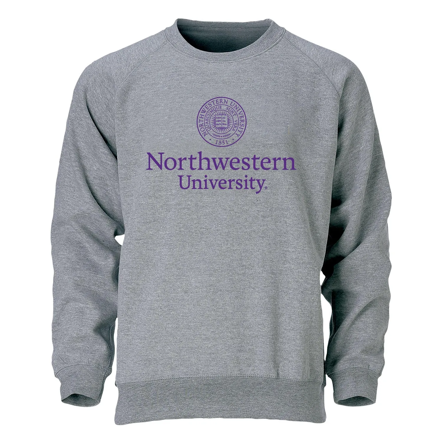 Northwestern University Heritage Crewneck Sweatshirt (Charcoal) sold by Barnesmith