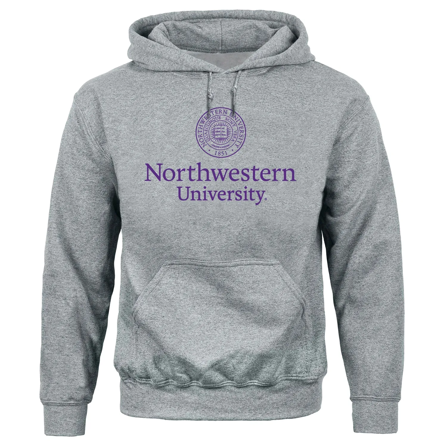 Northwestern University Heritage Hooded Sweatshirt (Charcoal) sold by Barnesmith