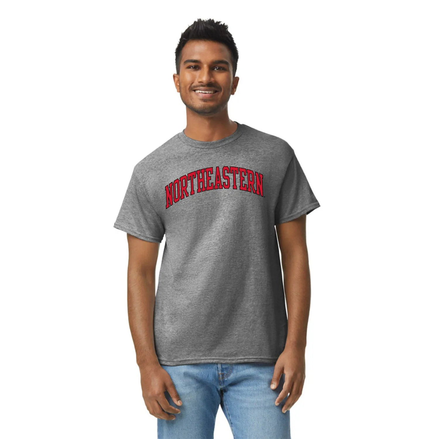 Northeastern University Classic T-Shirt (Charcoal Grey) sold by Barnesmith product image thumbnail 2