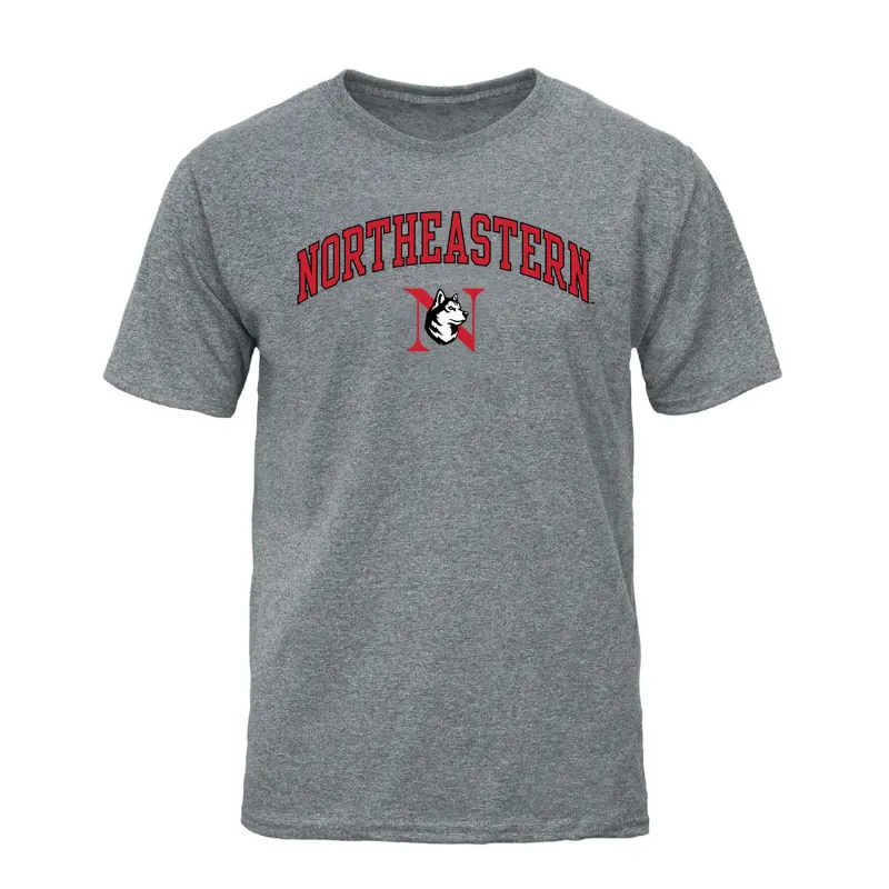 Northeastern University Spirit T-Shirt (Charcoal Grey) sold by Barnesmith