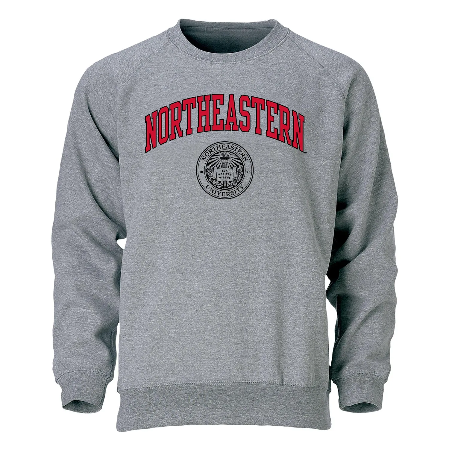 Northeastern University Heritage Crewneck Sweatshirt (Charcoal) sold by Barnesmith