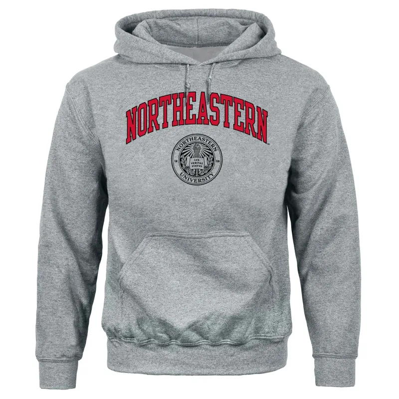 Northeastern University Heritage Hooded Sweatshirt (Charcoal) sold by Barnesmith