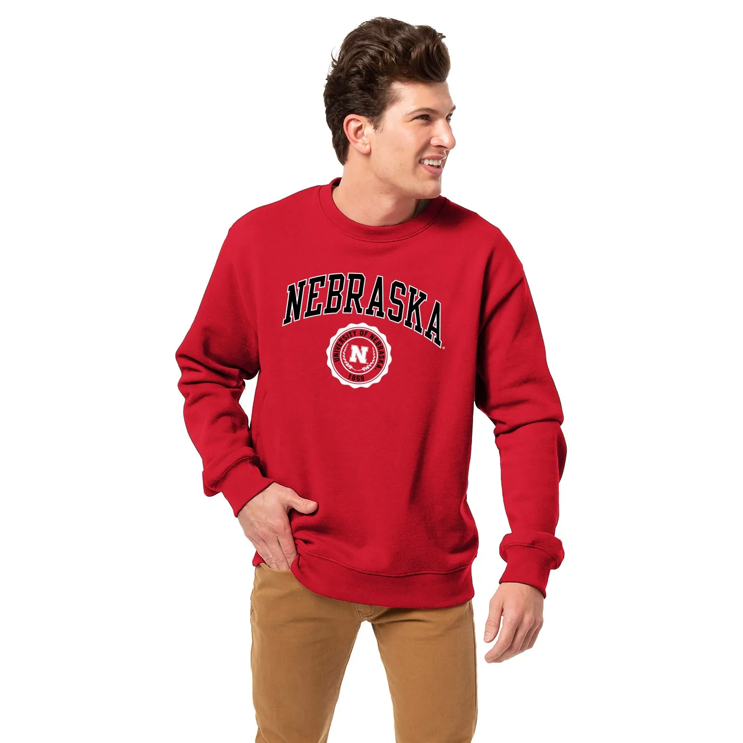 University of Nebraska Heritage Crewneck Sweatshirt (Red) sold by Barnesmith product image thumbnail 2