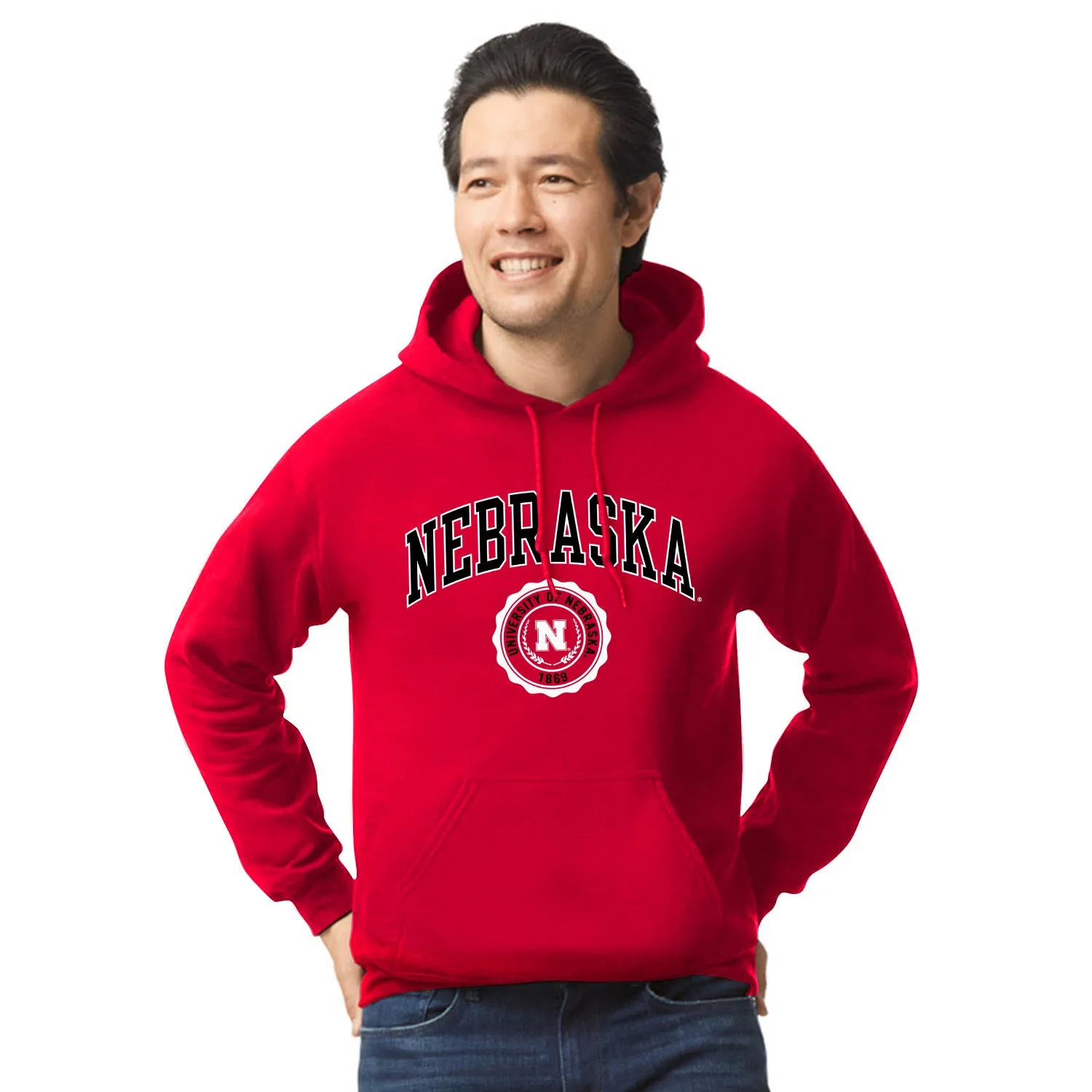 University of Nebraska Heritage Hooded Sweatshirt (Red) sold by Barnesmith product image thumbnail 2