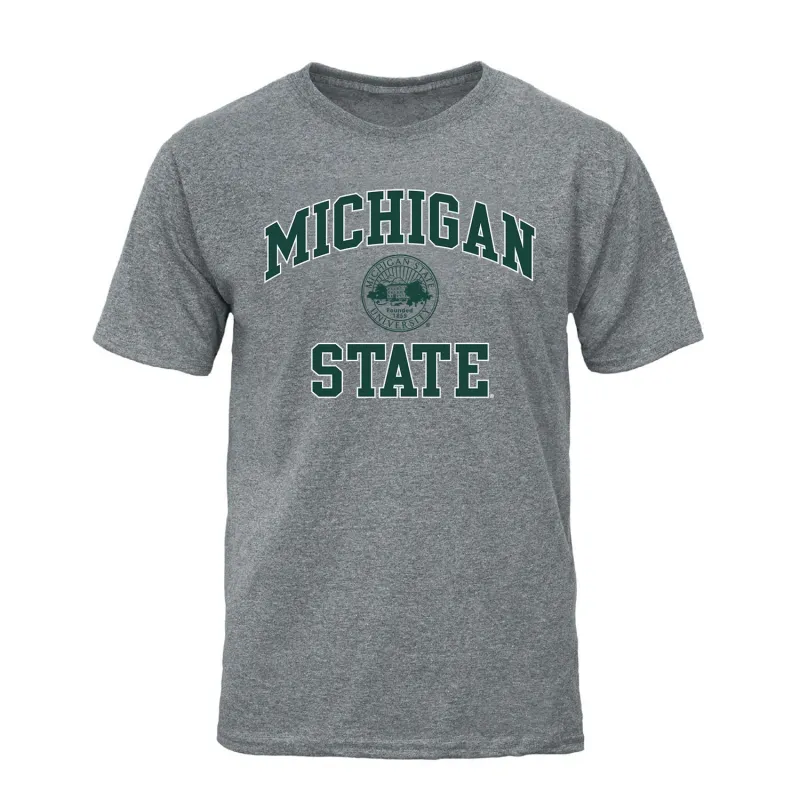 Michigan State University Heritage T-Shirt (Charcoal Grey) sold by Barnesmith