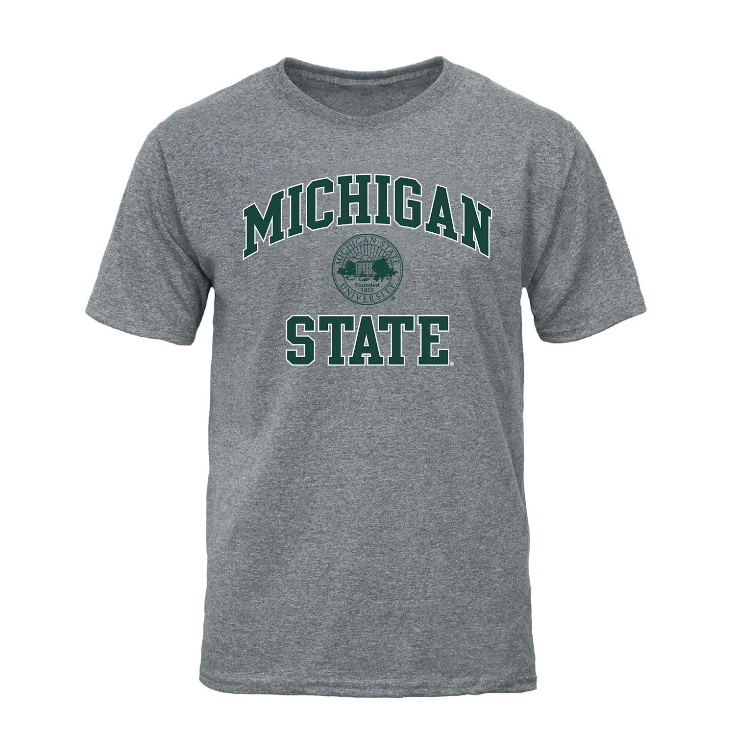 Michigan State University Heritage T-Shirt (Charcoal Grey) sold by Barnesmith