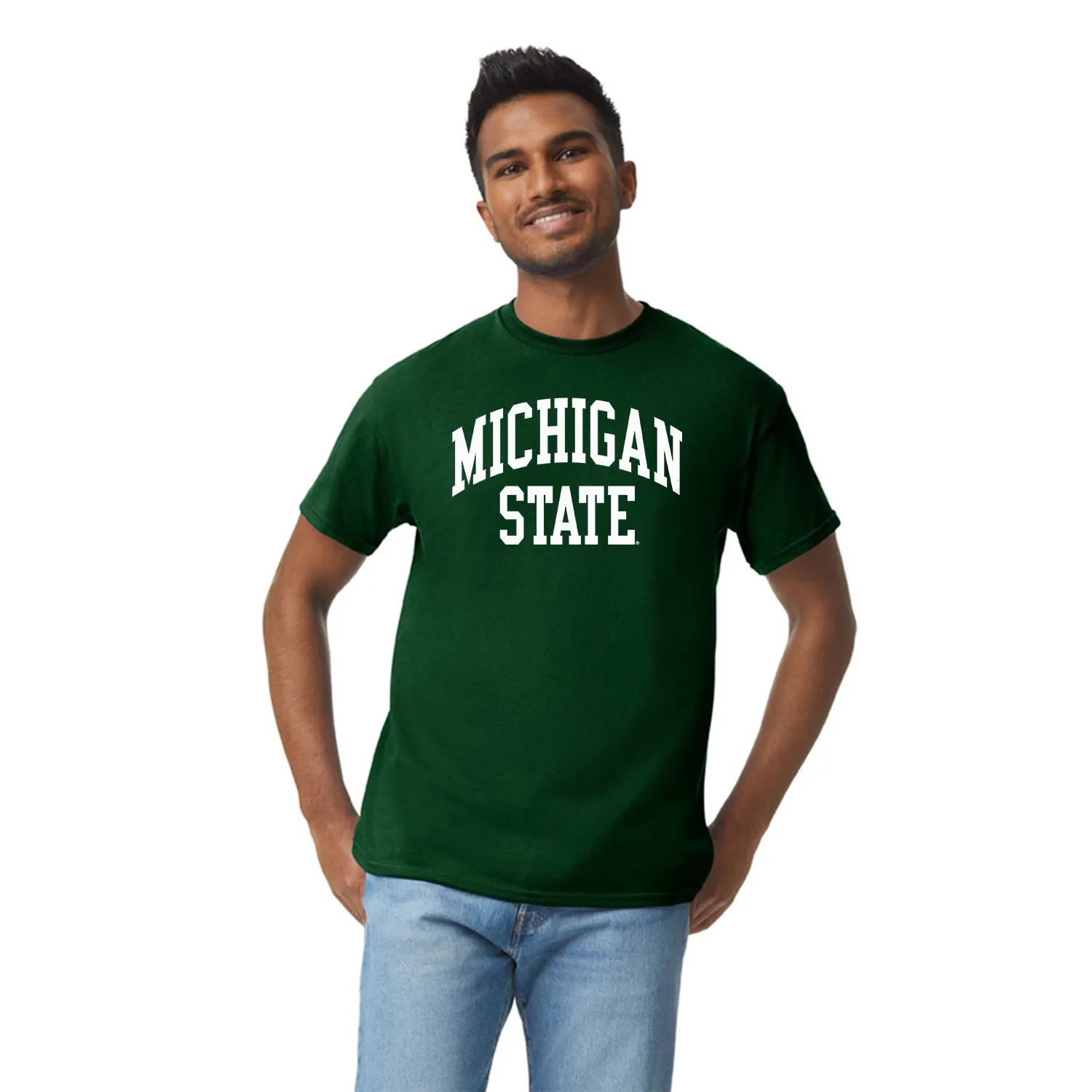 Michigan State University Classic T-Shirt (Hunter Green) sold by Barnesmith product image thumbnail 2