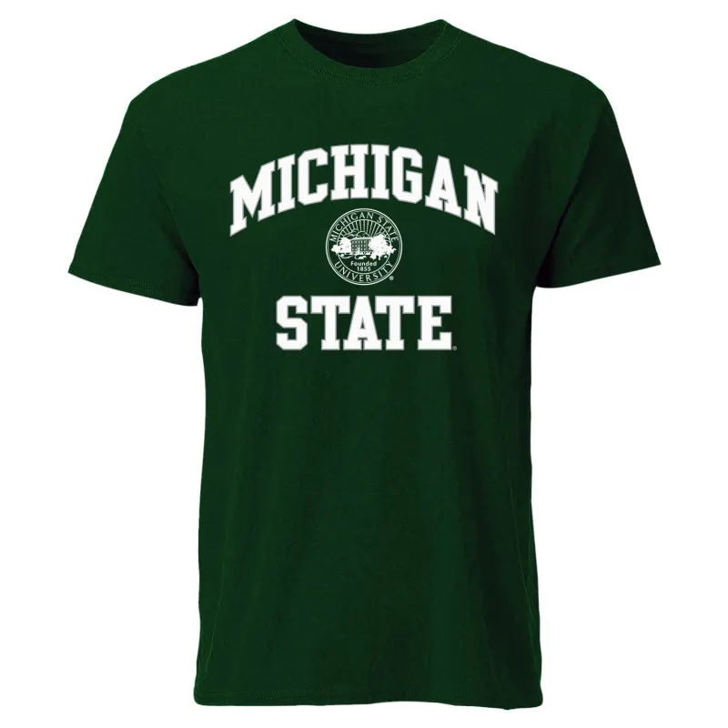 Michigan State University Heritage T-Shirt (Hunter Green) sold by Barnesmith