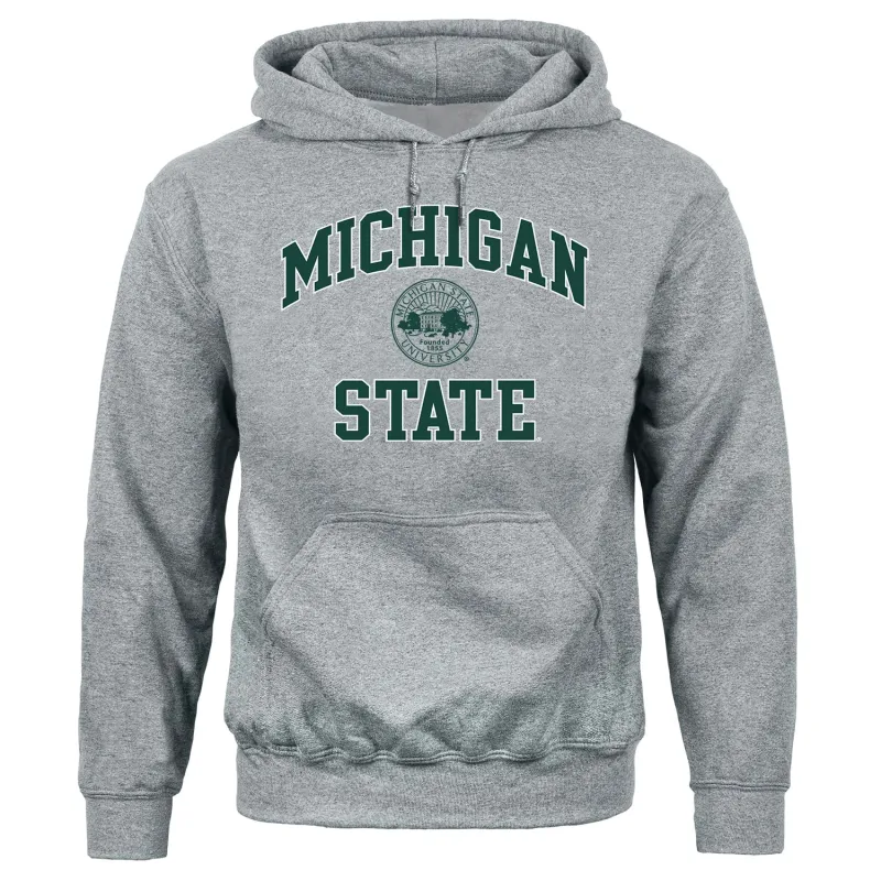 Michigan State University Heritage Hooded Sweatshirt (Charcoal) sold by Barnesmith