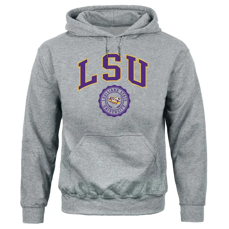 Louisiana State University Heritage Hooded Sweatshirt (Charcoal) sold by Barnesmith