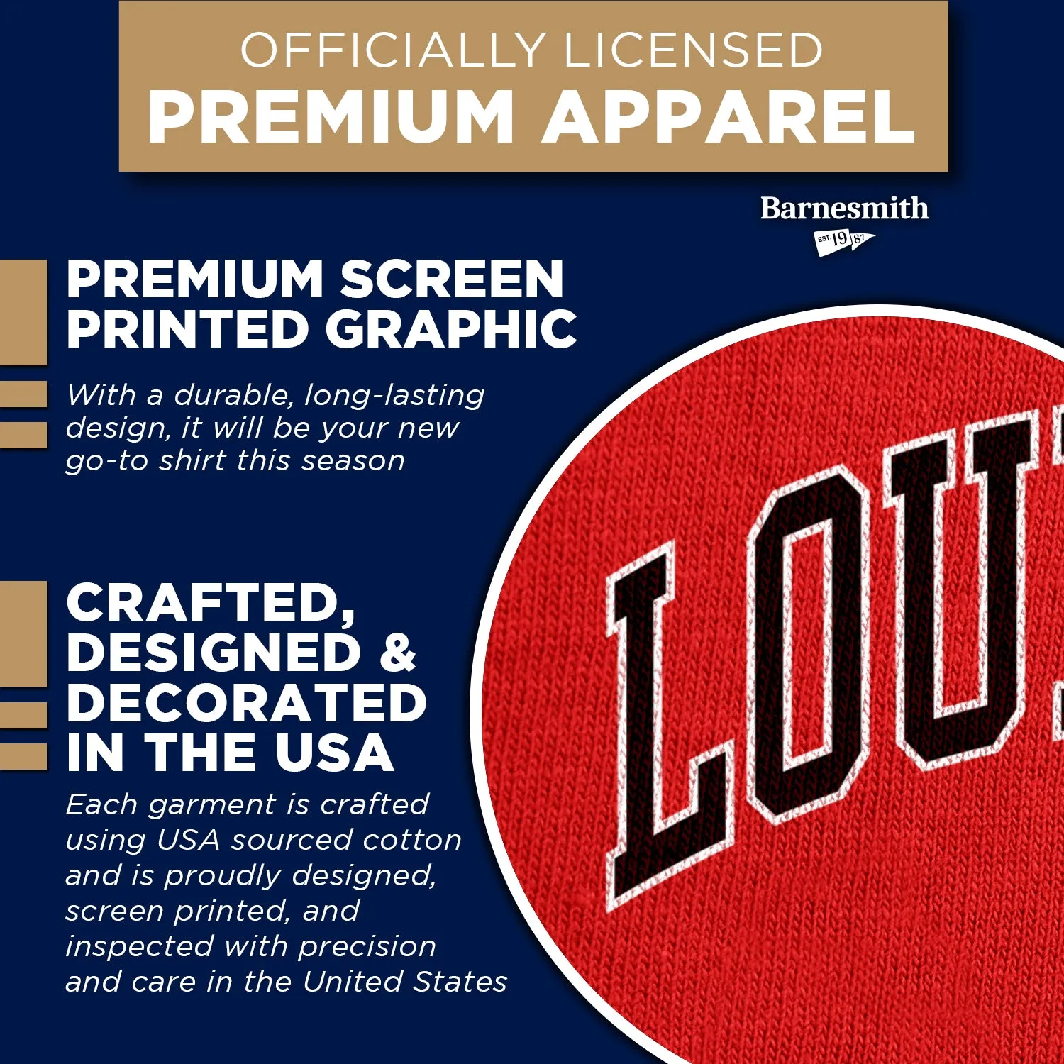 University of Louisville Spirit T-Shirt (Red) sold by Barnesmith product image thumbnail 4