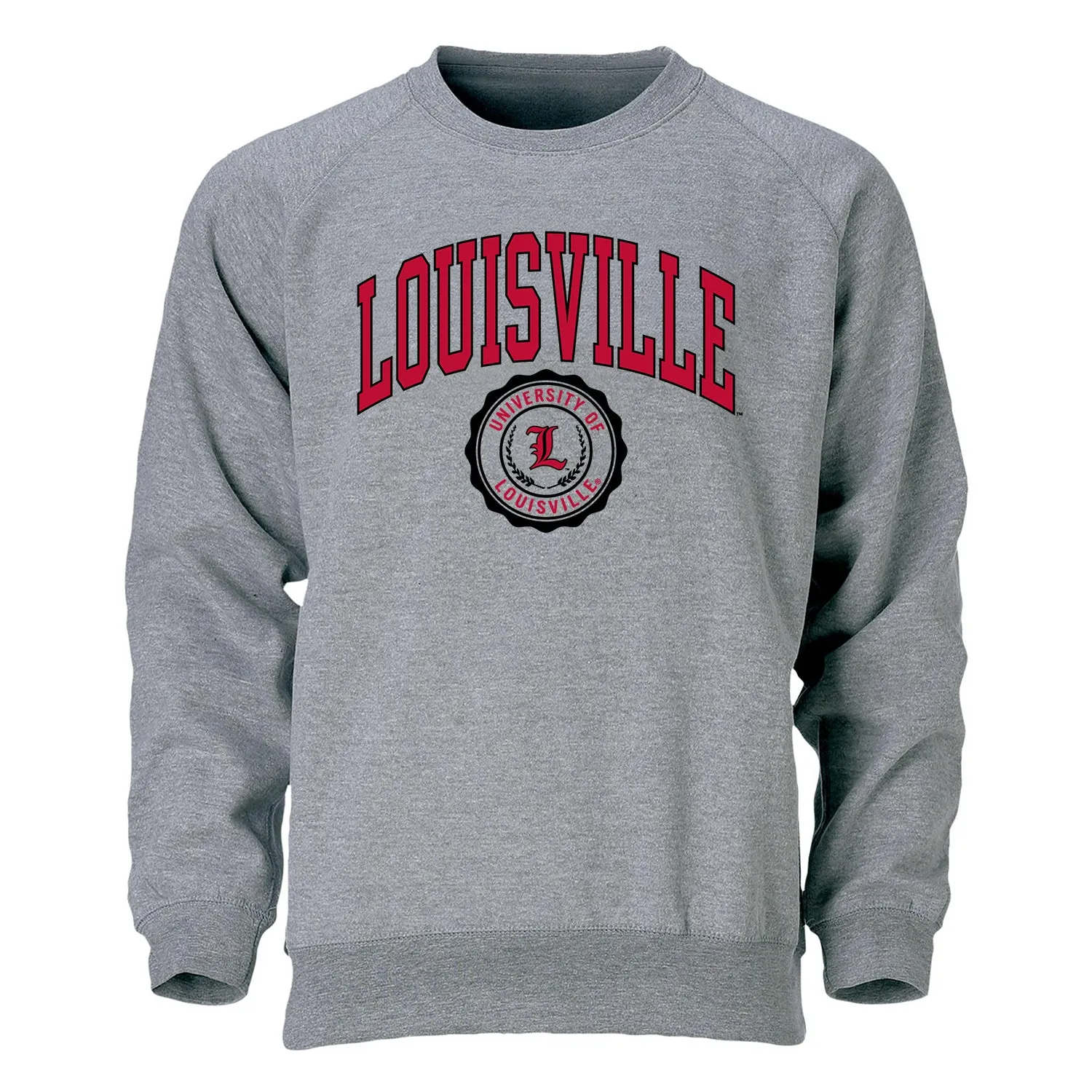 University of Louisville Heritage Crewneck Sweatshirt (Charcoal) sold by Barnesmith