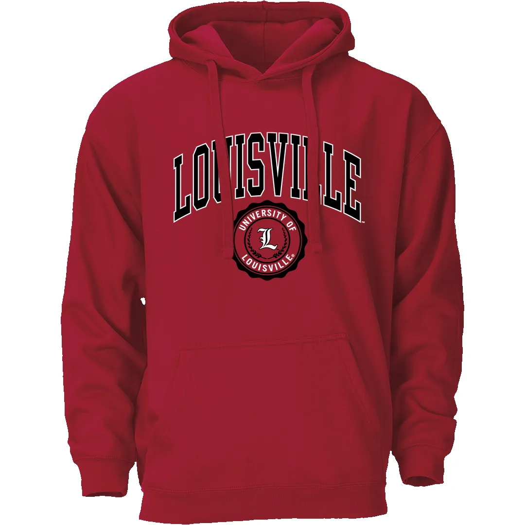 University of Louisville Heritage Hooded Sweatshirt (Red) sold by Barnesmith