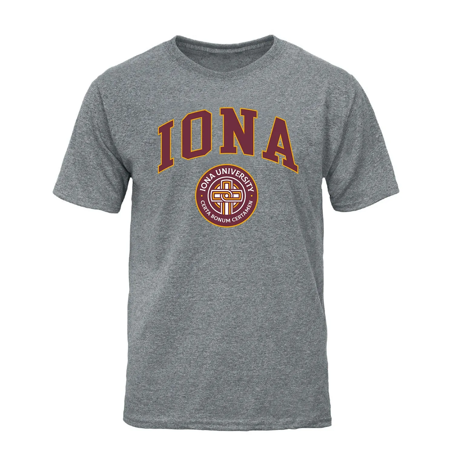 Iona University Heritage T-Shirt (Charcoal Grey) sold by Barnesmith